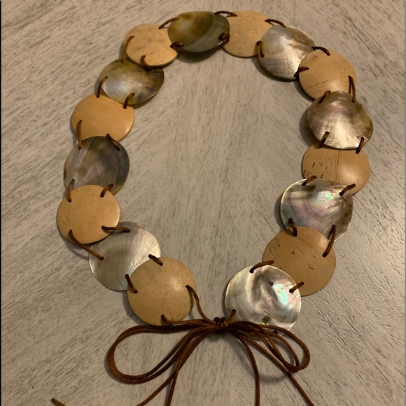 Belt-Shells/Coconuts-extds to 30”-self tie-Unique and very rare